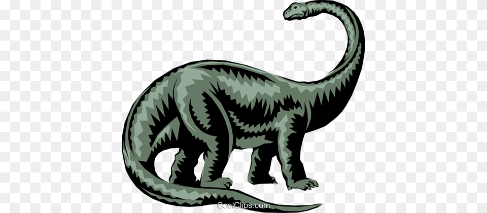Brontosaurus Royalty Vector Clip Art Illustration, Animal, Dinosaur, Reptile, Fish Free Transparent Png