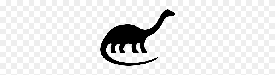 Brontosaurus Silhouette Nursery Silhouette, Animal, Kangaroo, Mammal, Stencil Free Png Download