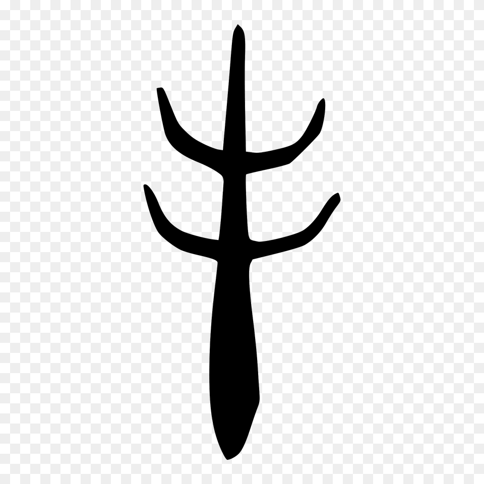 Bronze Clipart, Weapon, Cross, Symbol, Trident Png Image