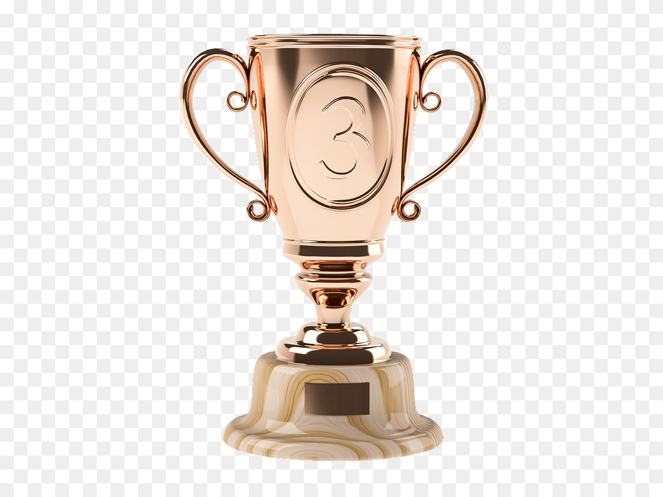 Bronze Cup Third Three, Trophy, Smoke Pipe Free Transparent Png