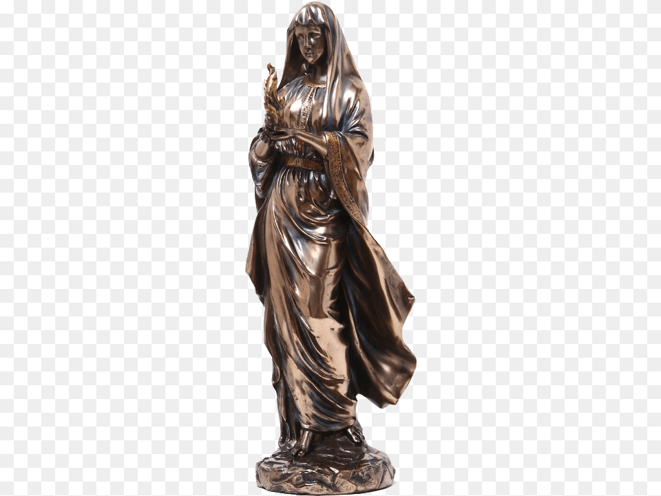Bronze Hestia Statue Greek Goddess Name Statue, Adult, Bride, Female, Person Free Png Download