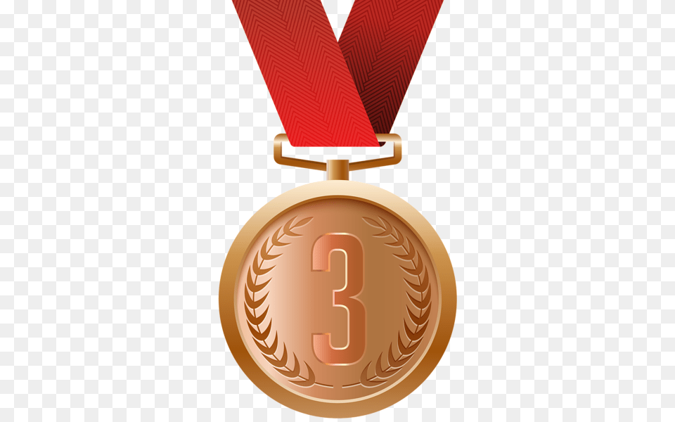 Bronze Medal Clip, Gold, Gold Medal, Trophy Free Png Download