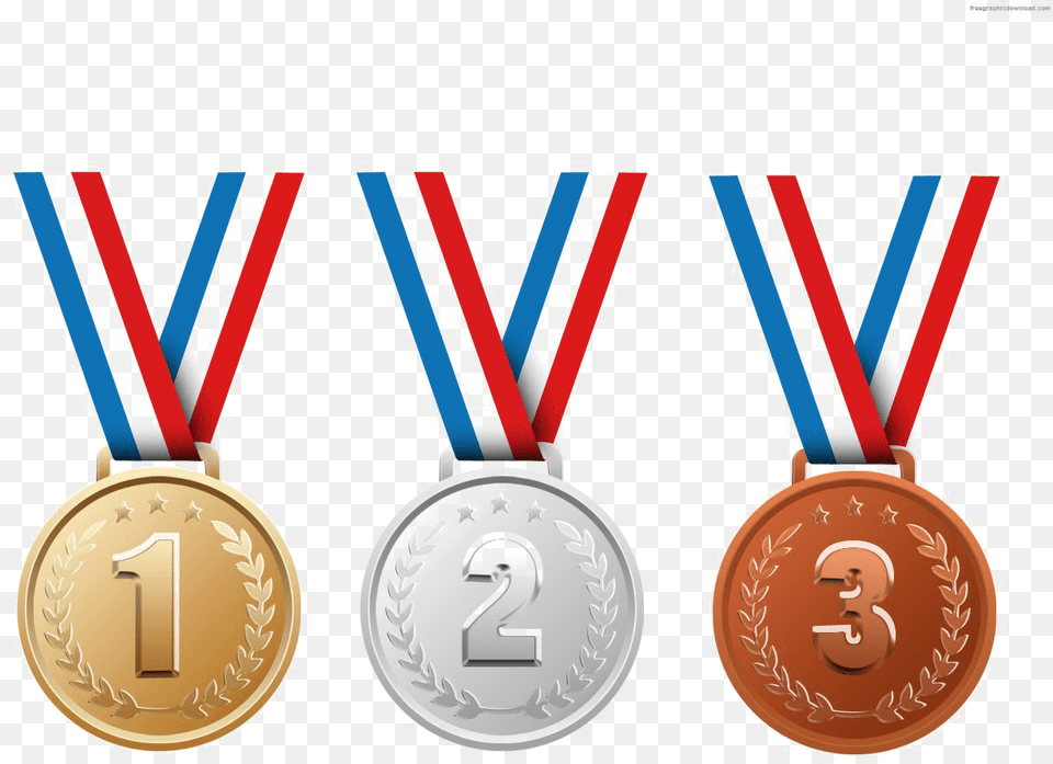 Bronze Medal Gold Silver And Bronze Medal Clipart, Gold Medal, Trophy Png Image
