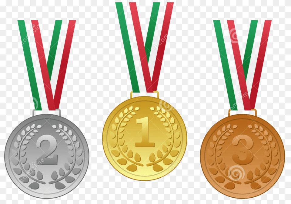 Bronze Medals Transparent Images Gold Medal Silver Medal Bronze Medal, Gold Medal, Trophy Png Image