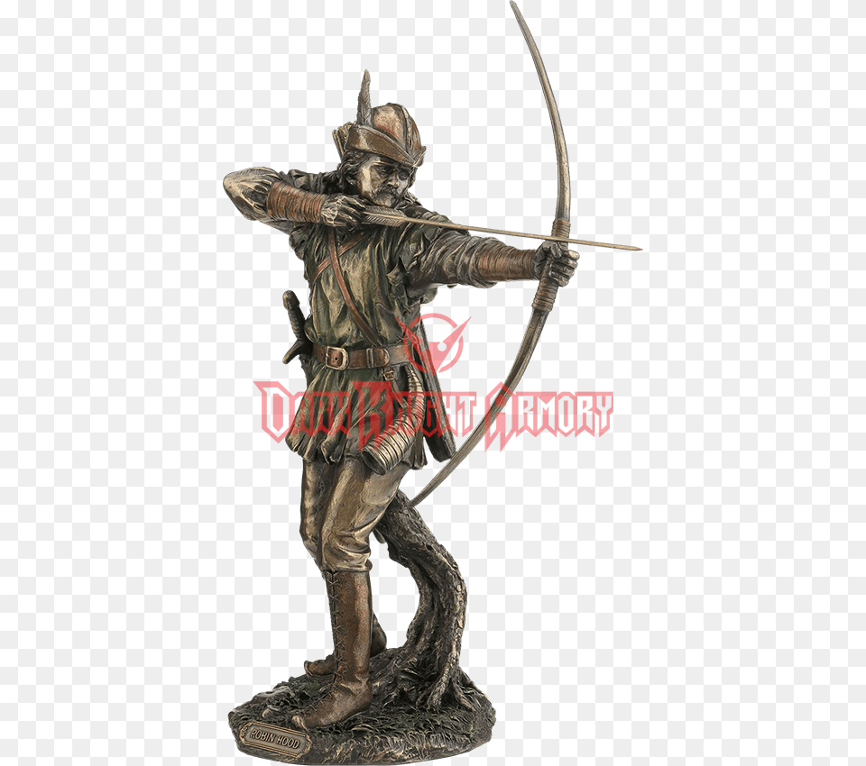 Bronze Robin Hood Statue, Weapon, Archer, Archery, Sport Png Image