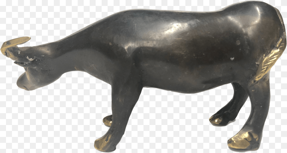 Bronze Sculpture, Figurine, Animal, Bull, Mammal Png Image