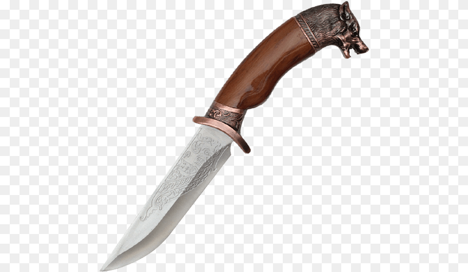 Bronze Wolf Dagger Bowie Knife, Blade, Weapon Free Transparent Png