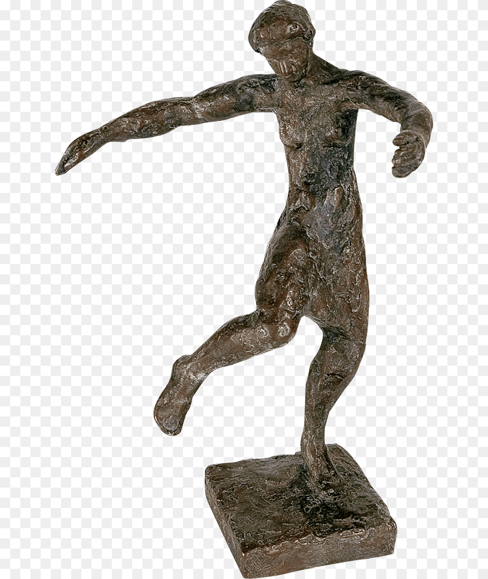 Bronzefigur In Sich Versunken Von Roland Bischofberger Statue, Art, Person, Bronze, Figurine Png