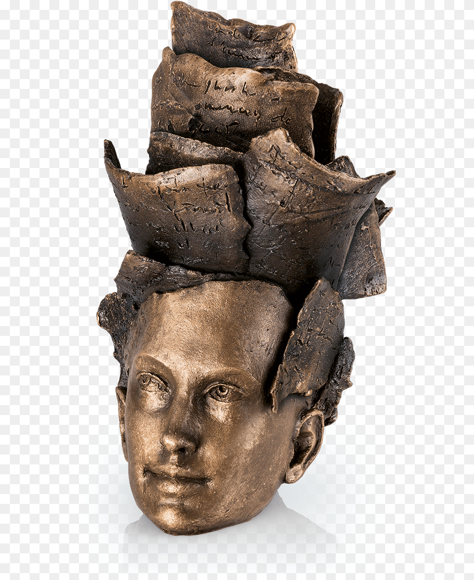 Bronzeskulptur Thoughts Bronze Sculpture, Archaeology, Head, Art, Face Free Png Download