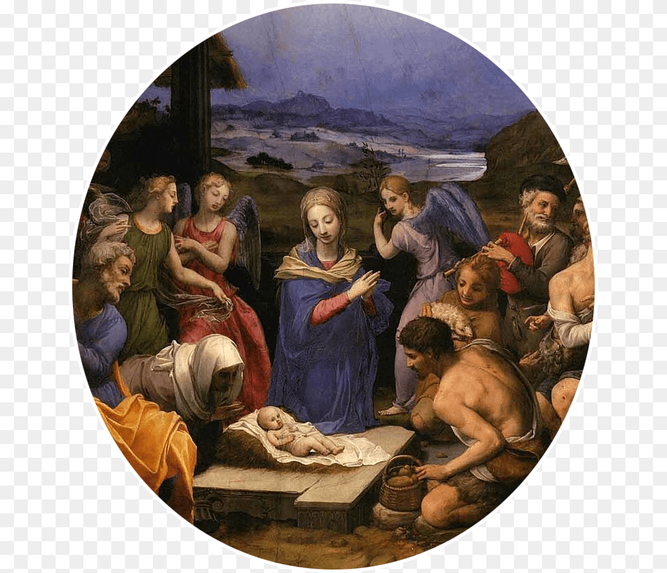 Bronzino Agnolo Nativity, Art, Painting, Adult, Wedding Free Png Download
