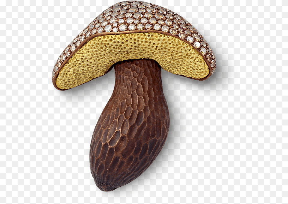 Brooch By Hemmerle In The Shape Of A Mushroom Shiitake, Agaric, Fungus, Plant, Animal Free Png Download