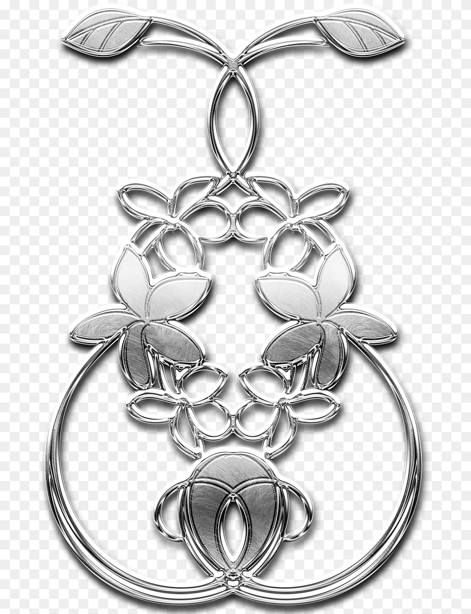 Brooch Metal Silver Picture Brooch, Accessories, Earring, Jewelry, Locket Free Png Download