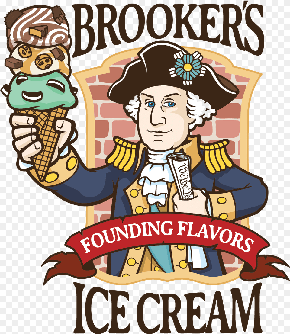 Brooker S Founding Flavors Brookers Founding Flavors, Advertisement, Poster, Ice Cream, Food Free Png Download