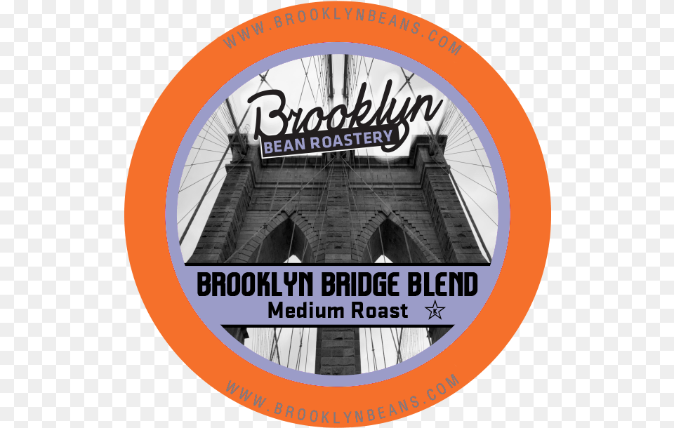 Brooklyn Beans Brooklyn Bridge Blend Coffee K Cup Brooklyn Beans Brooklyn Bridge Blend Single Cup, Advertisement, Poster, Arch, Architecture Png Image