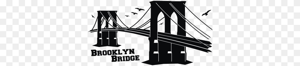 Brooklyn Bridge Brooklyn Bridge Drawing Vector, Suspension Bridge Png Image