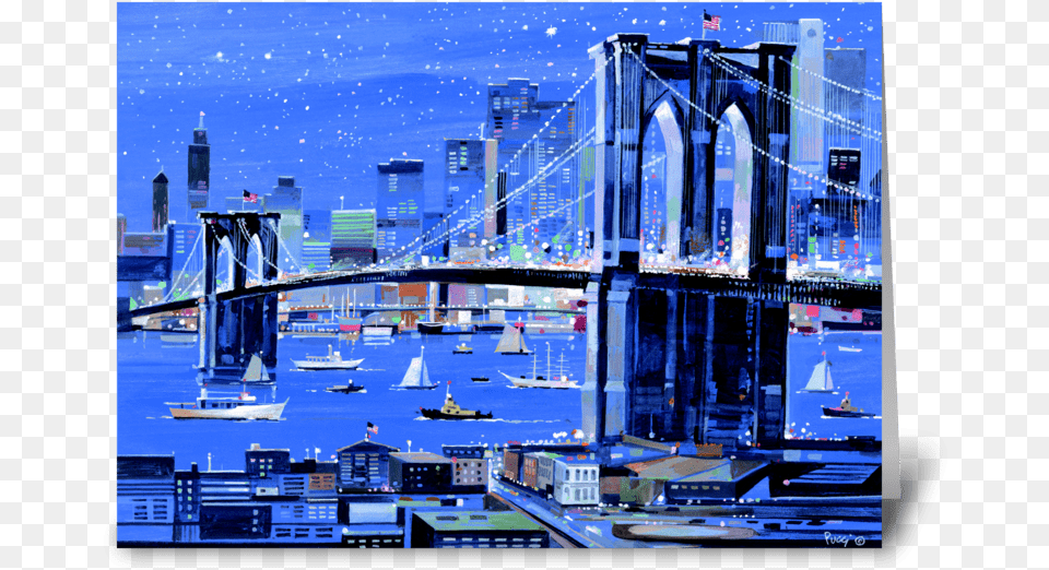 Brooklyn Bridge By Albert J Sea, Waterfront, Water, City, Metropolis Free Png