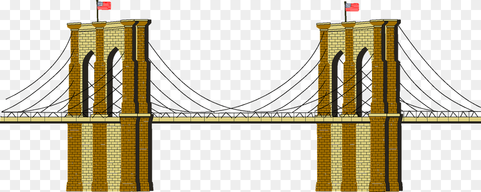 Brooklyn Bridge Clipart, Suspension Bridge, City Free Transparent Png
