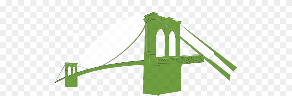 Brooklyn Bridge Green Clip Art, Suspension Bridge, Arch, Architecture Free Png