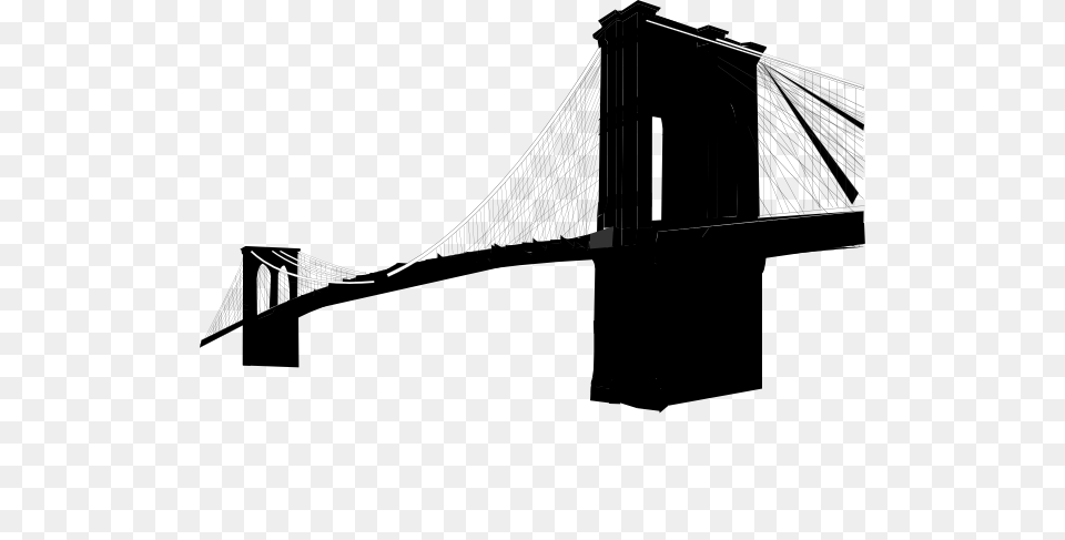 Brooklyn Bridge Only Clip Art, Suspension Bridge Free Png Download