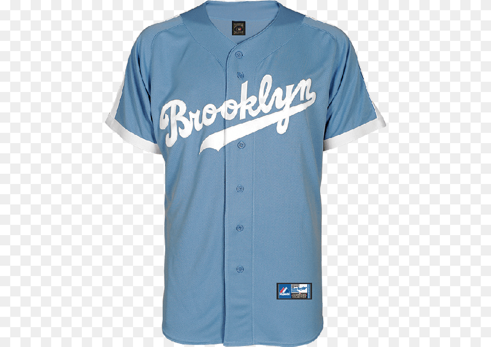 Brooklyn Dodgers Replica Baseball Jersey By Majestic Brooklyn Dodgers, Clothing, Shirt, People, Person Png