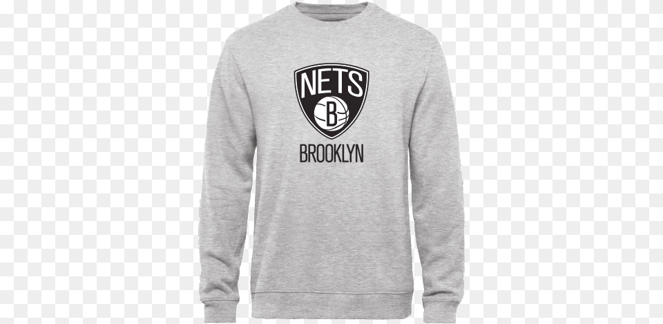 Brooklyn Nets Design Your Own Crewneck Sweatshirt Brooklyn Nets Decal 5 In X, Clothing, Hoodie, Knitwear, Long Sleeve Free Png Download