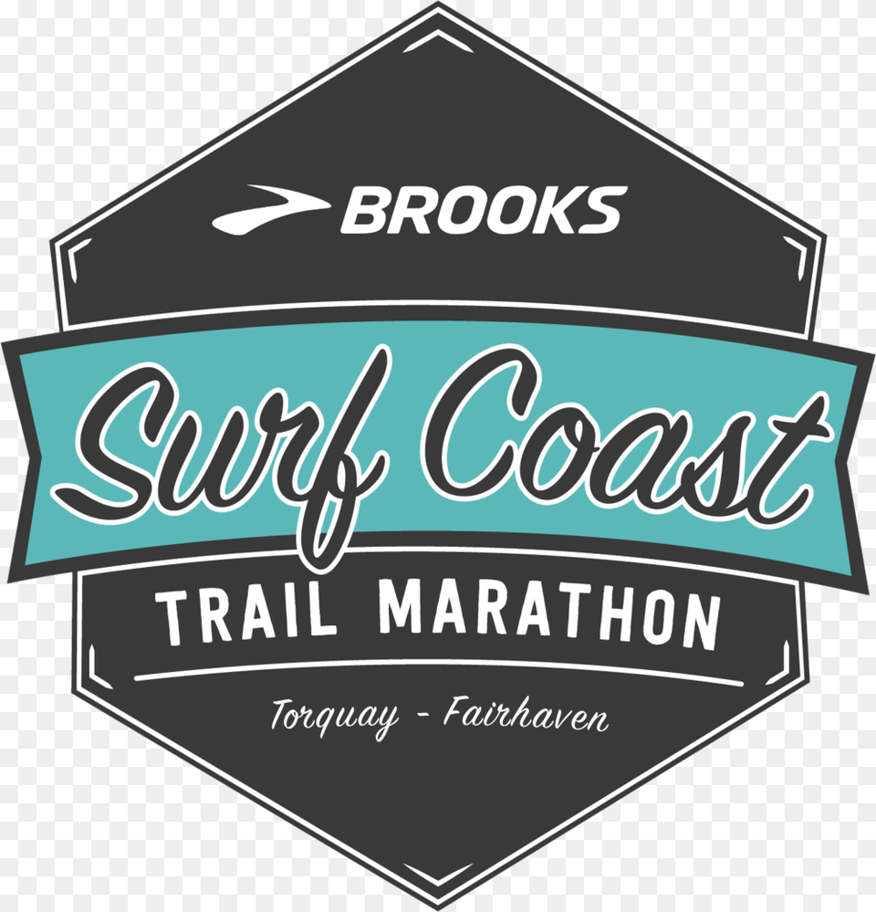 Brooks Surf Coast Trail Marathon, Logo, Symbol, Badge, Disk Free Png