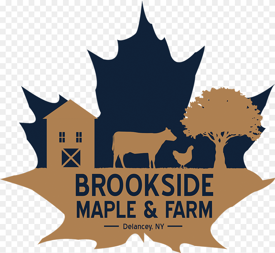 Brookside Maple Farm Maple Farm Logo, Advertisement, Poster, Person, Animal Free Png Download