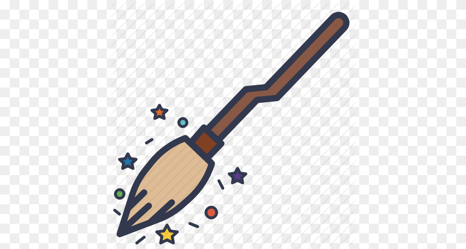 Broom Broom Witch Broomstick Halloween Horror Magic Witch Icon, Brush, Device, Tool, Cutlery Free Png Download