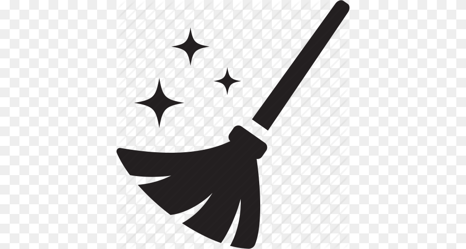 Broom Clean Clear Dust Housework Sweep Icon Png Image