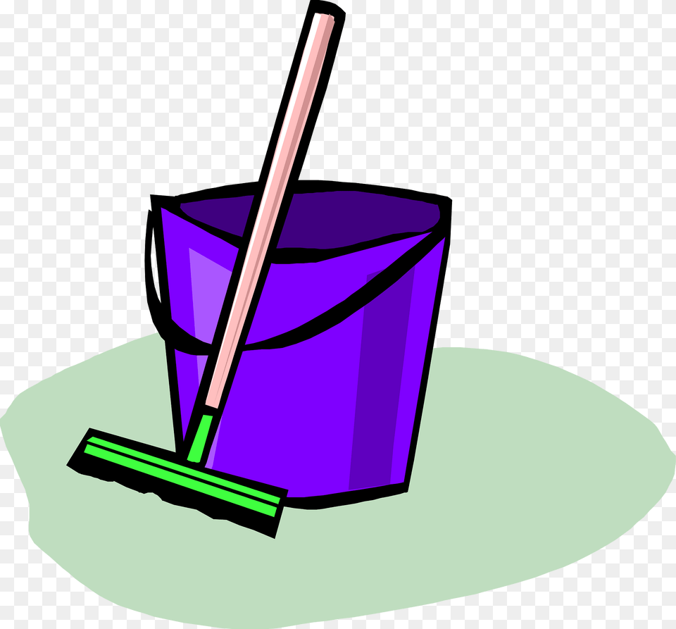 Broom Clipart, Bucket, Cleaning, Person Png