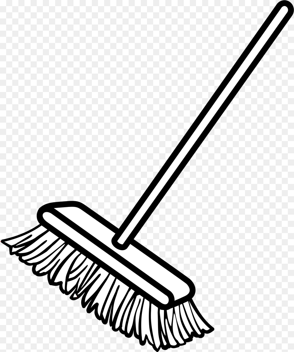 Broom Dustpan Clip Art Broom Clipart Black And White, Blade, Dagger, Knife, Weapon Free Png Download