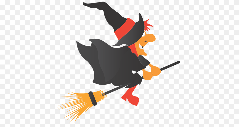 Broom Halloween Witch Icon, Art, Modern Art, Animal, Bird Free Png Download