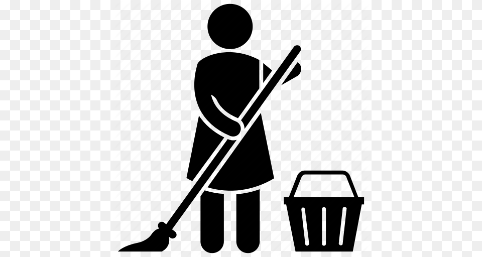 Brooming Cleaner Cleaning Cleaning Floor Mopping Sweeping Icon, Person Free Transparent Png
