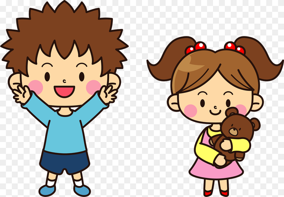 Brother And Sister Clipart, Baby, Person, Face, Head Free Png