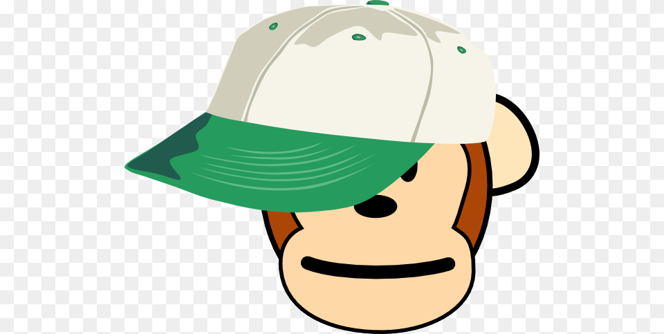 Brother Monkey Clip Art Girl Monkey Face Cartoon, Baseball Cap, Cap, Clothing, Hat Free Png Download