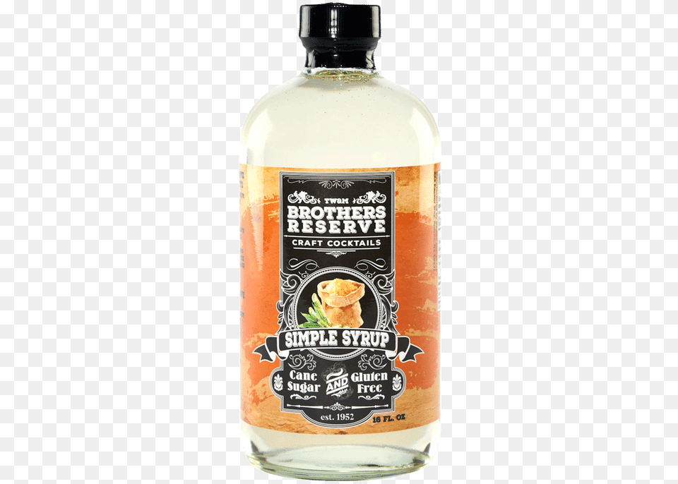 Brother S Reserve Simple Syrup Brothers Reserve Bloody Mary Mix, Alcohol, Beverage, Bottle, Liquor Png