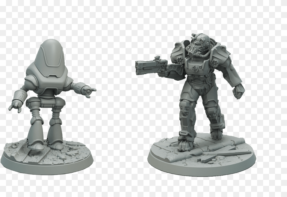 Brotherhood Of Steel And Protectron Miniatures Launch Brotherhood Of Steel Miniature, Figurine, Toy, Baby, Person Free Transparent Png
