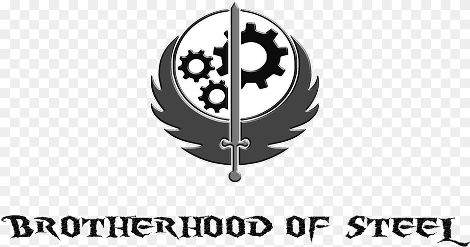 Brotherhood Of Steel Emblem, Logo, Symbol Png Image