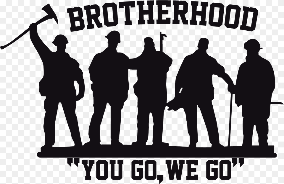 Brotherhood You Go We Go, People, Person, Silhouette, Adult Free Png