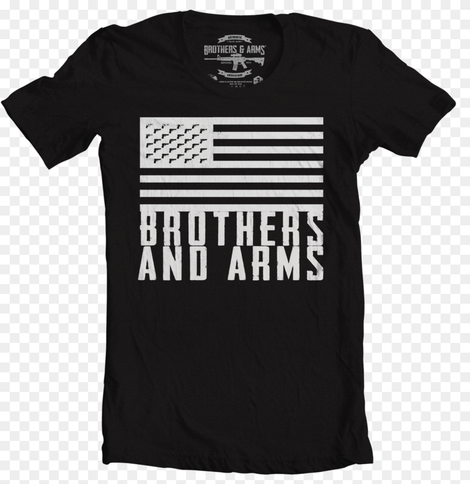 Brothers Amp Arms Flag, Clothing, T-shirt, Shirt Free Png