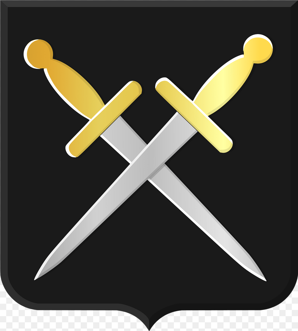 Broucke Heerlijkheidswapen Clipart, Blade, Dagger, Knife, Weapon Free Png