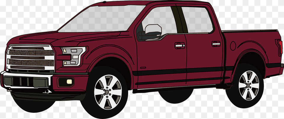 Brown 4 Door Pickup Truck Clipart, Pickup Truck, Transportation, Vehicle, Machine Png Image