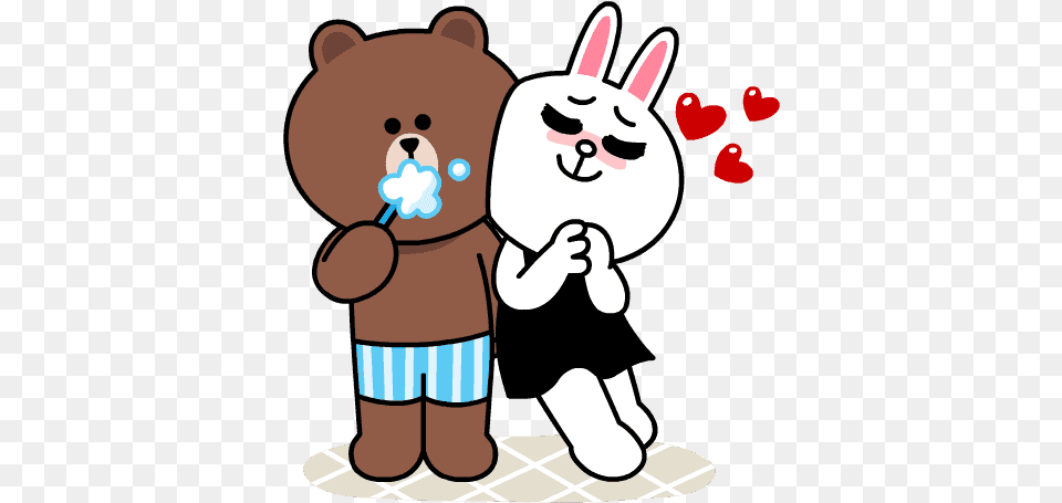 Brown Amp Cony Sweet Love Brown Amp Cony39s Lonely Hearts Date, Animal, Bear, Mammal, Wildlife Png