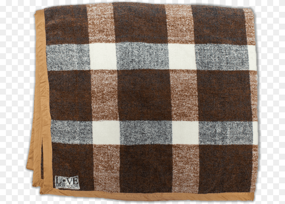 Brown Amp White Plaid Throw Blanket Stole, Home Decor, Rug Free Png Download