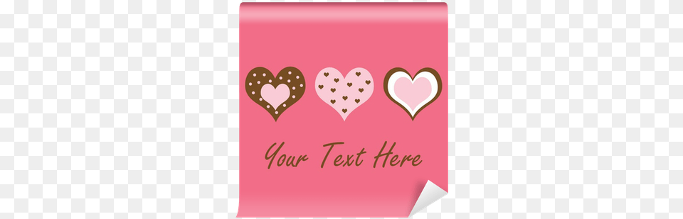 Brown And Pink Hearts Wall Mural U2022 Pixers We Live To Change Hearts Border, Envelope, Greeting Card, Mail Free Png Download