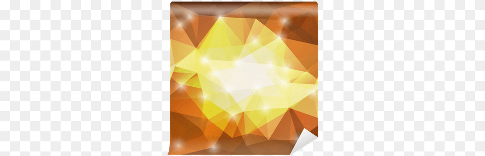 Brown And Yellow Triangle Background With Sparkle Wall Orange, Lighting, Light, Flare Free Png