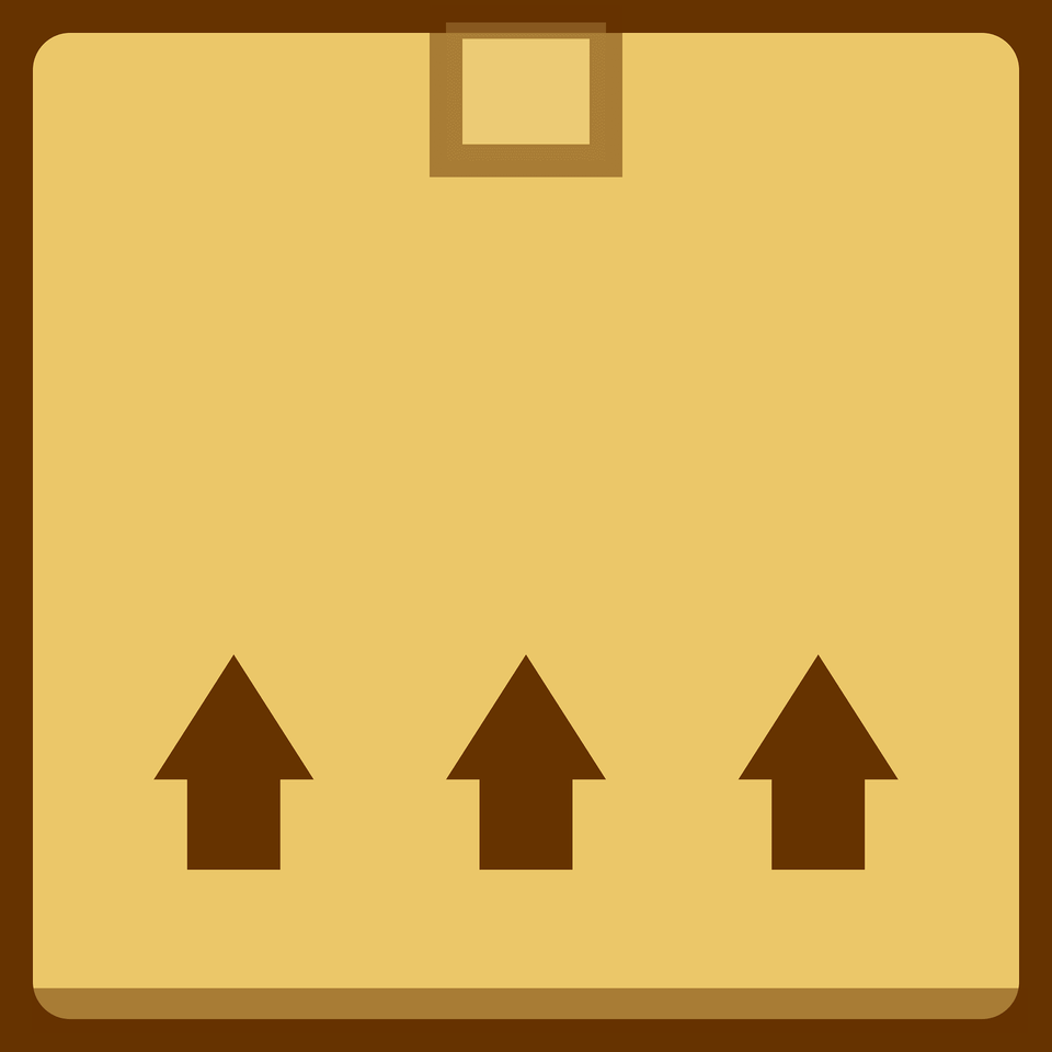 Brown Arrows Up Box Clipart, Triangle Png Image