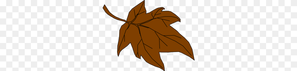 Brown Autumn Leaf Clip Art, Maple Leaf, Plant, Tree Free Png