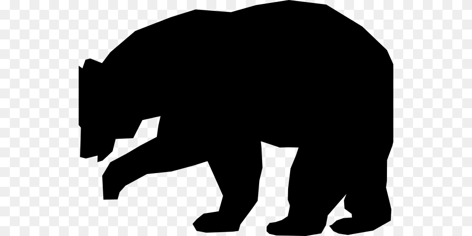 Brown Bear Clipart Standing, Gray Free Png Download