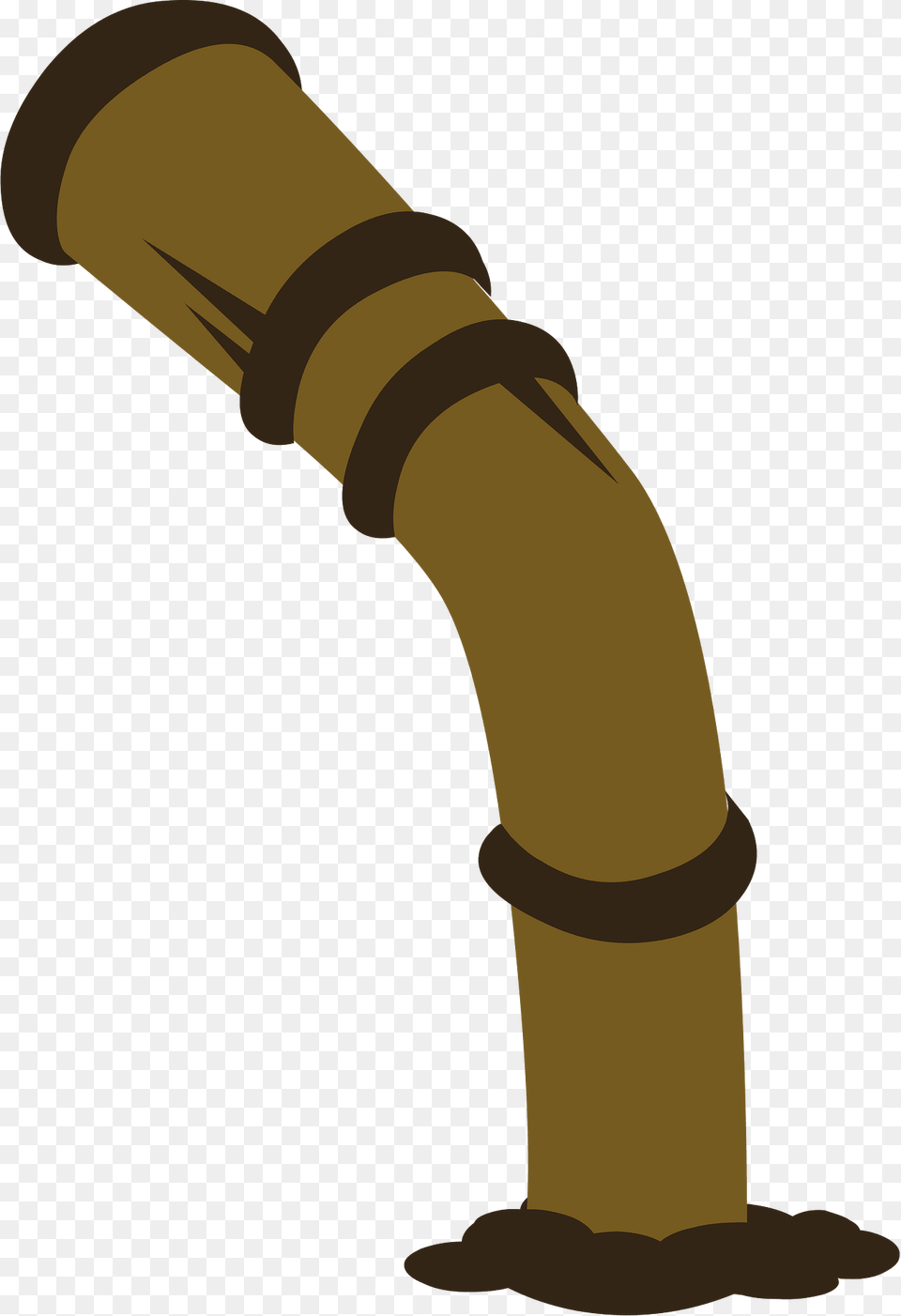 Brown Bent Pipe Clipart Png Image